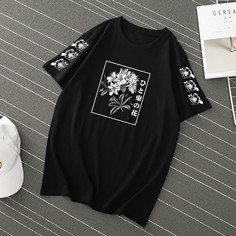 Цветочный Улица Мужские футболки Shein