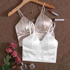 2 пакета атласный длинный бюстгальтер Shein