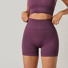 Одноцветный Спортивные шорты Shein