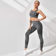 Полосатый Спортивный комплектный костюм Shein