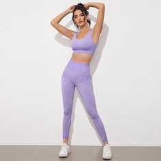 Полосатый Спортивный комплектный костюм Shein