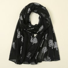 Шарф с узором дерева Shein