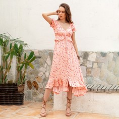 Платье с цветочным принтом Shein