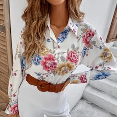 Блузка с цветочным принтом Shein
