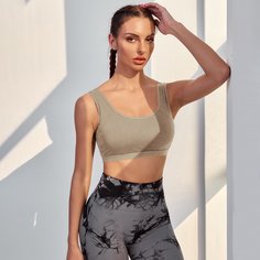 Спортивный бюстгальтер средней поддержки Shein