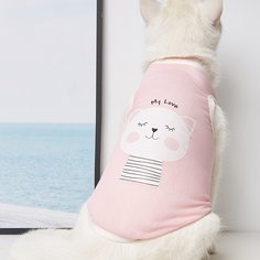 Мультяшный принт Майки для домашних животных Shein