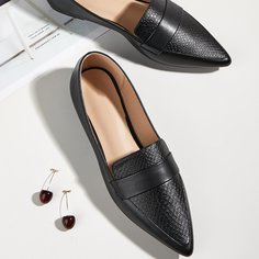 Одноцветный Элегантный Балетки Shein