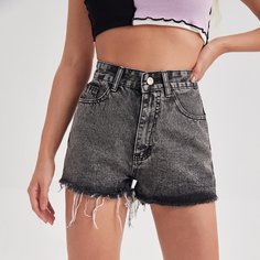 Джинсовые шорты с карманом Shein