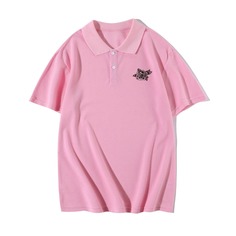 Мужская рубашка-поло с цветочным принтом Shein