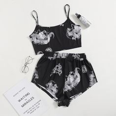Животный милый Пижама Shein