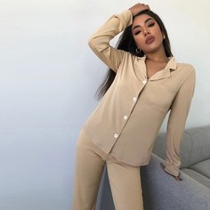 Брюки и топ с карманом Shein
