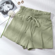 Однотонные шорты на кулиске Shein