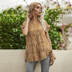 Топ с леопардовым принтом Shein