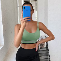 Спортивный бюстгальтер средней поддержки Shein