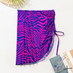Сетчатая юбка с принтом зебры Shein