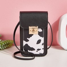 Сумка через плечо с коровьим узором Shein