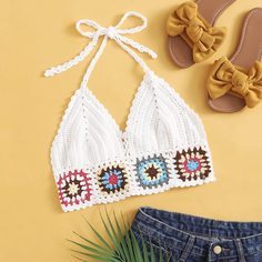 Накидка с узлом сзади и графическим узором Shein