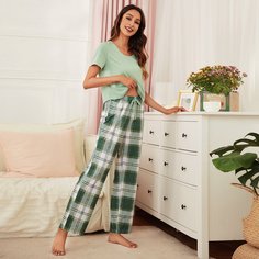 Клетка Повседневный Пижама Shein
