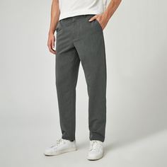 Мужские однотонные брюки с карманом Shein