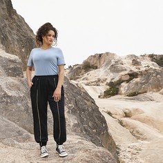 Однотонное боди-футболка размера плюс Shein