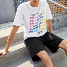 Мужские шорты и топ с текстовым принтом Shein