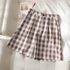 Шорты в клетку Shein