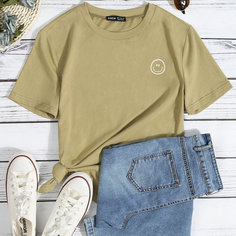 Футболка с мультипликационным принтом Shein