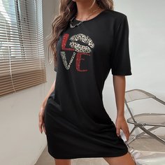 буква Повседневный Платье Shein