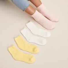 Однотонный плюшевые носки 3 пары Shein