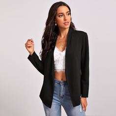 Однотонный пиджак Shein