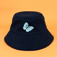 Детская шляпа с вышивкой бабочки Shein