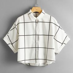 Модная блузка в клетку Shein