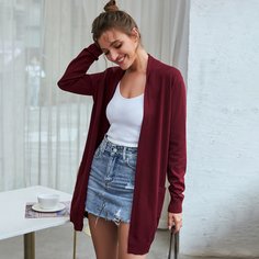 однотонный кардиган Shein