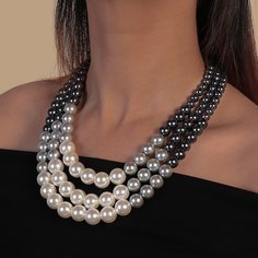 Многослойное ожерелье из бусин Shein