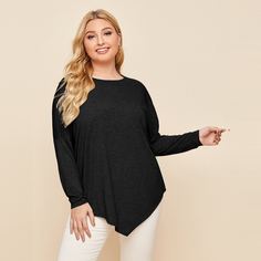Оригинальная футболка размера плюс Shein