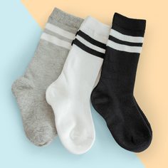 3 пары детские носки в полоску Shein