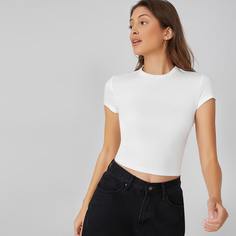 Однотонный короткий топ Shein