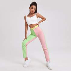 Контрастные прямые джинсы Shein