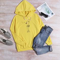 на кулиске Растения Повседневный Свитшоты Shein