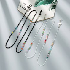 2шт цепочка для очков из бусин Shein