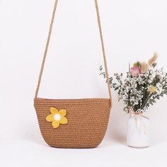 Соломенная сумка с цветком Shein