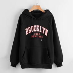 на кулиске буква Повседневный Свитшоты Shein