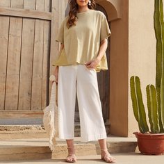 Топ со спущенным рукавом Shein