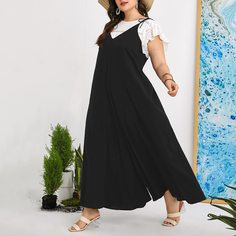 Широкий комбинезон размера плюс Shein