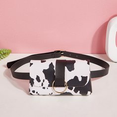 Поясная сумка с коровьим узором Shein