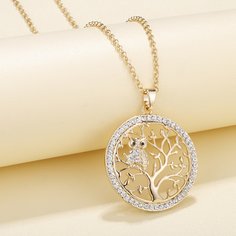 Круглое ожерелье со стразами Shein
