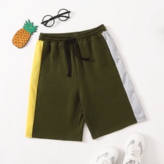 Карман Контрастный Повседневный Шорты для мальчиков Shein
