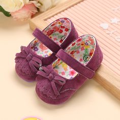 Балетки с бантом и бахромой для девочек Shein