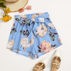 Пояс Цветочный Бохо Шорты Shein