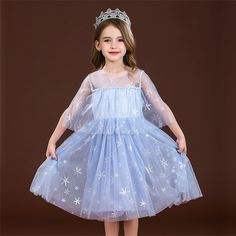 на пуговицах Геометрический принт Очаровательный Нарядное платье для маленьких девочек Shein